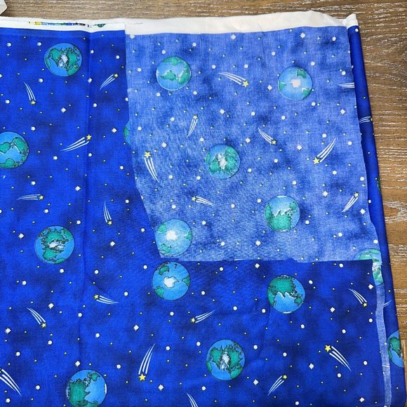 RARE Daisy Kingdom Fabric KIDS WORLD GLOBES #4092 2.77 Yards - Picture 4 of 5